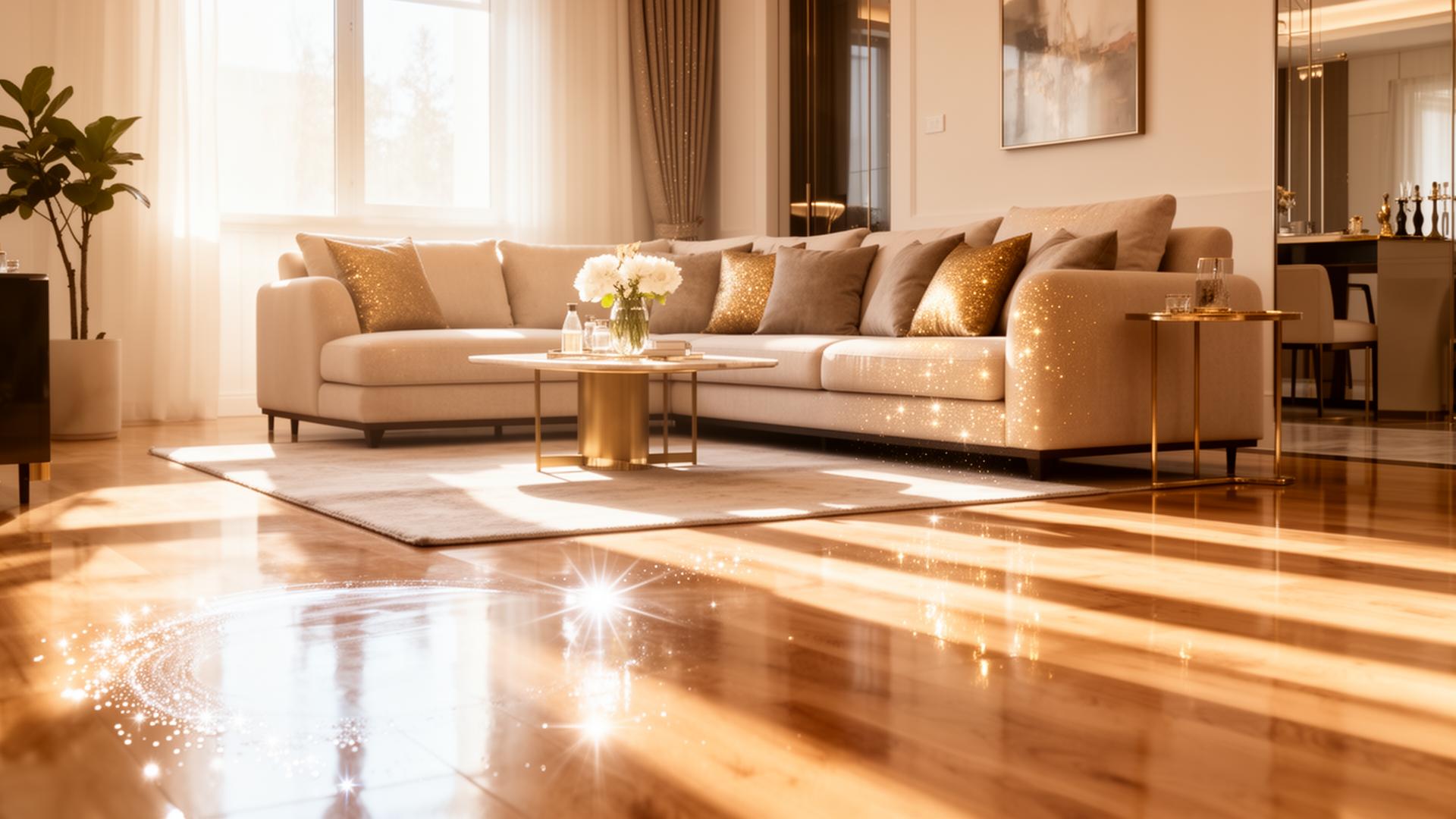 Beautifully cleaned, sparkling Detroit living room